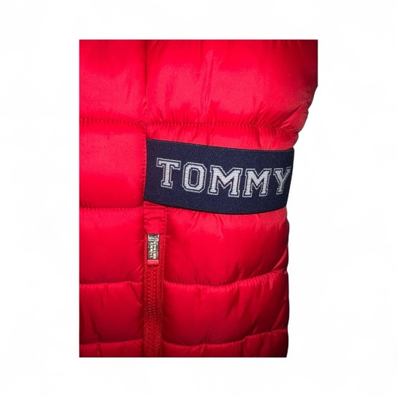 Tommy Hilfiger Puffer Red Quilted Vest - Picture 7 of 9